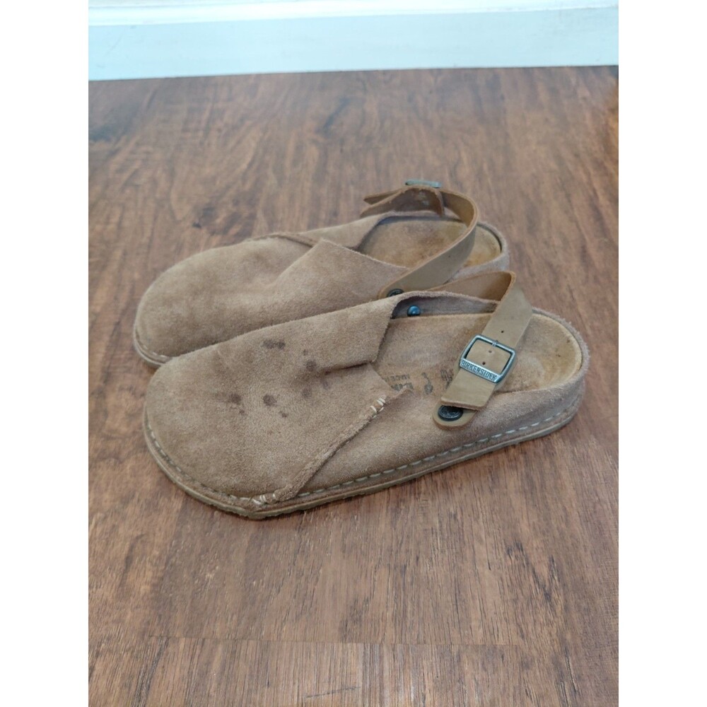 Birkenstock Lutry Premium Slip On Walking Clogs Taupe Women Size 39EU 8US Narrow